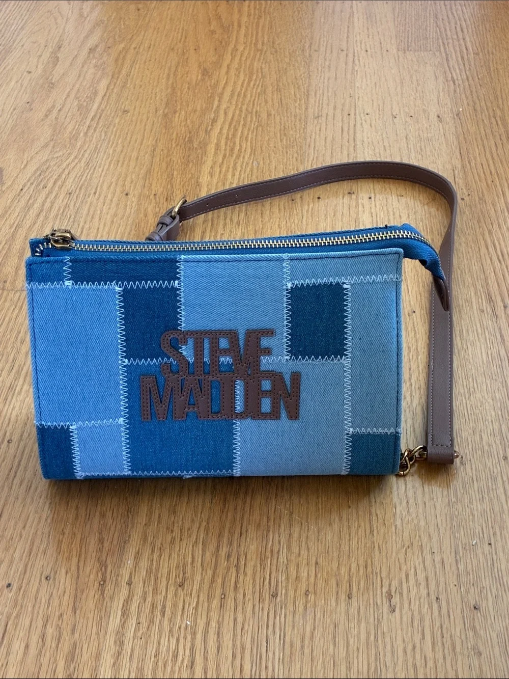 Steve Madden Blue Patchwork Purse